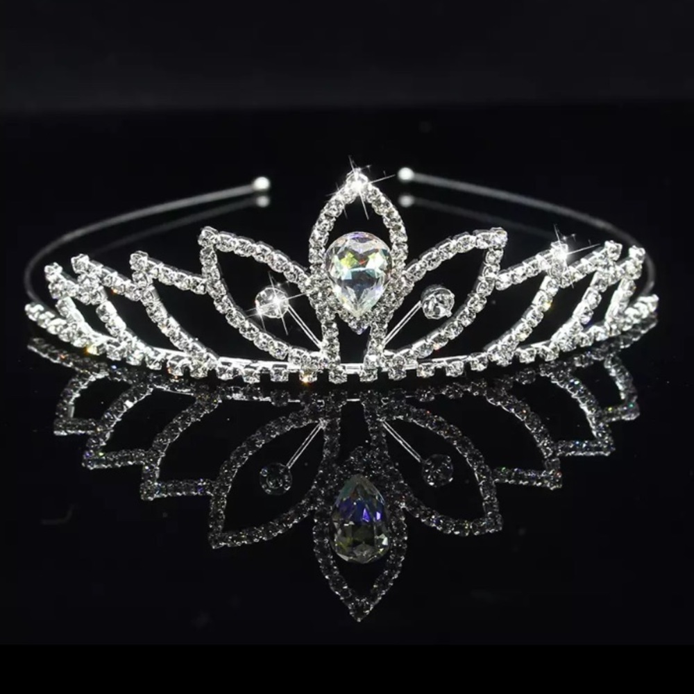 🌟 Rhinestone Crown Headband Wedding Party Bridal Tiara